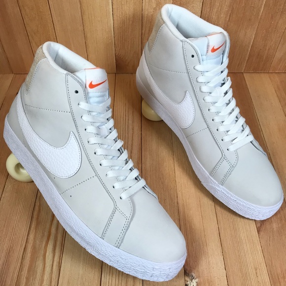 Nike SB Zoom Blazer Mid ISO Unbleached Skate Shoes - Picture 2 of 5